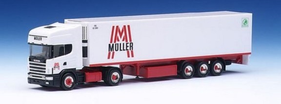 Scania 144 TL cold suitcase saddle train 2A/3A