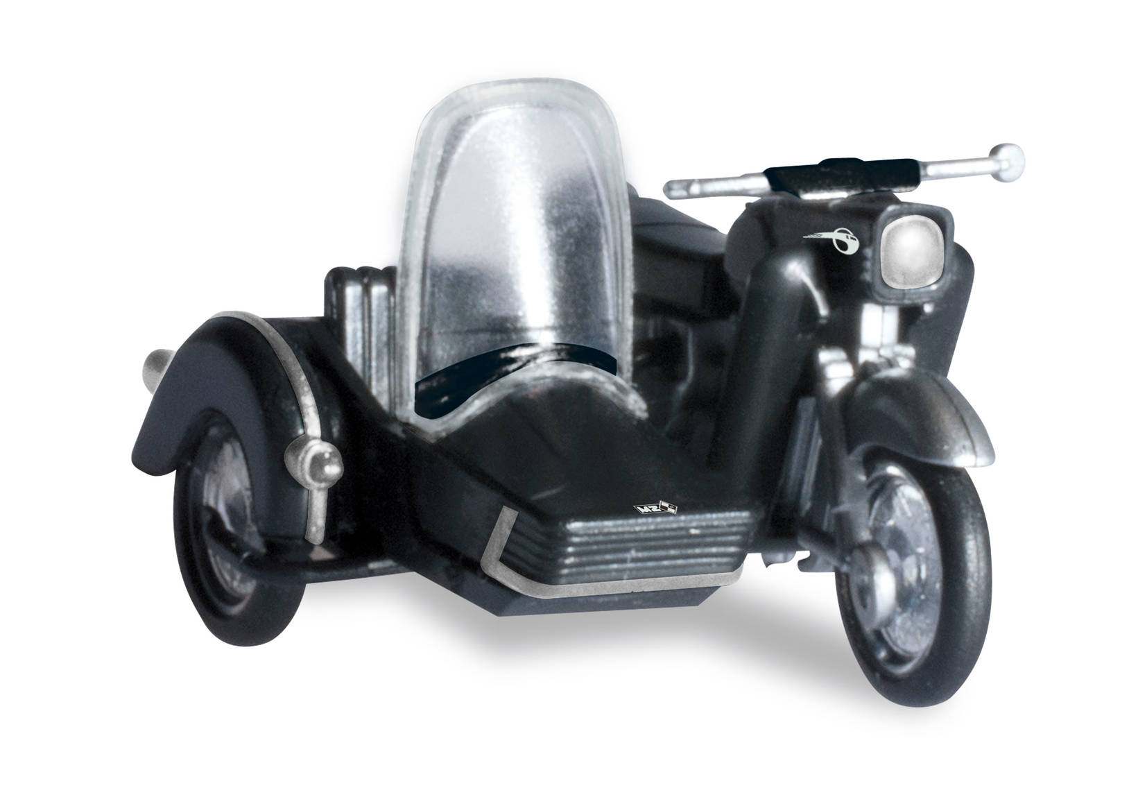 MZ 25 with matching sidecar, black