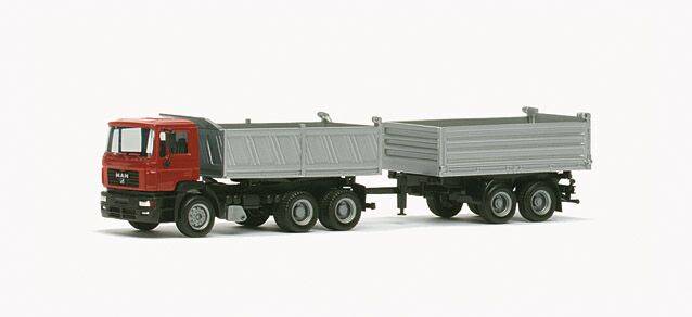 MAN M 2000 EVO dump truck and trailer