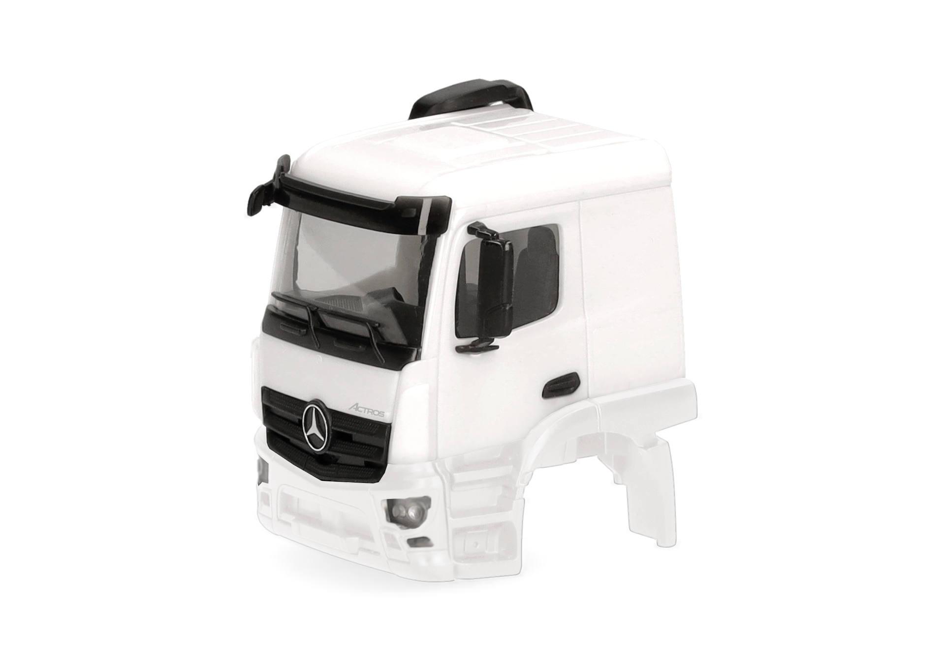 truck, model, cab, white, Mercedes