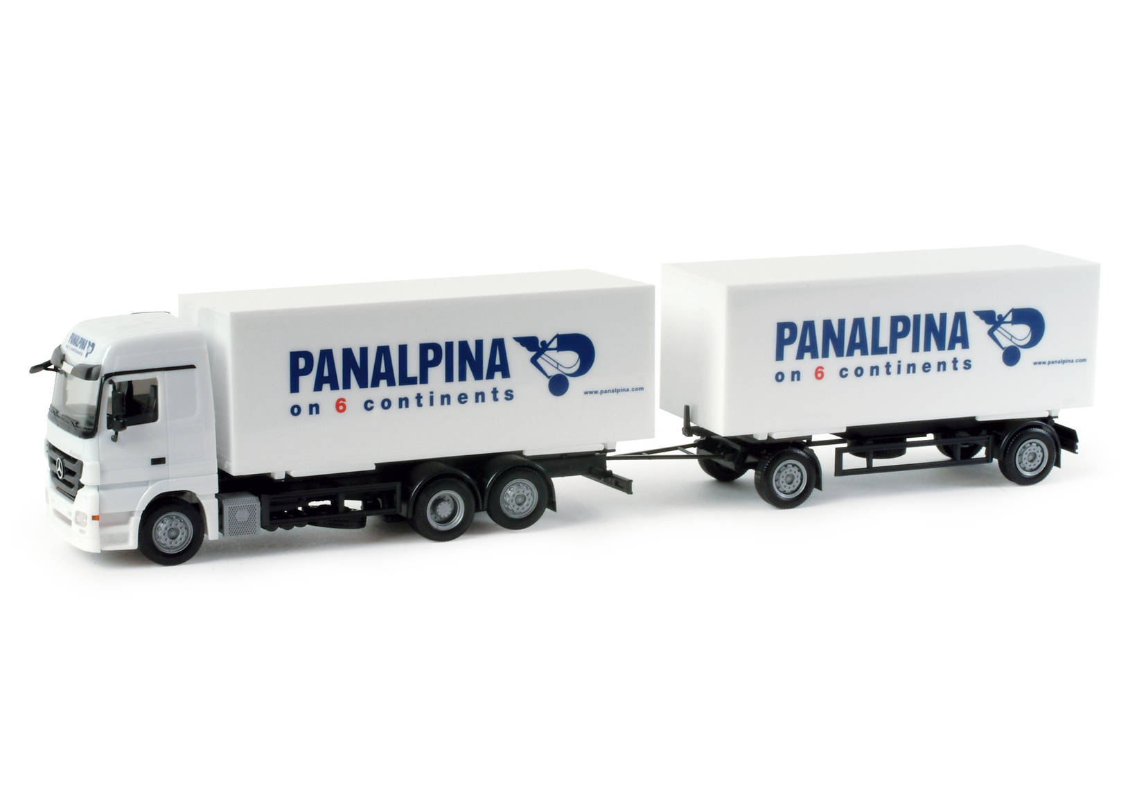Mercedes-Benz Actros LH interchangeable box trailer "Panalpina"