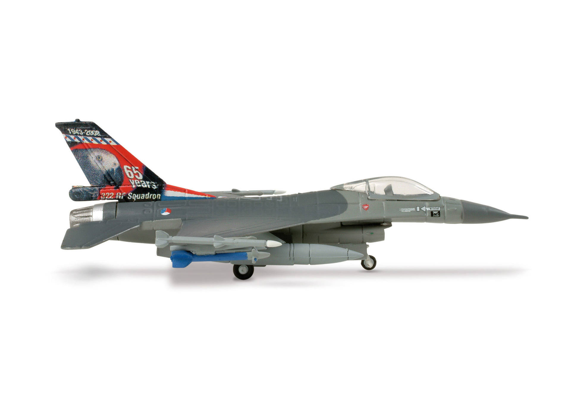 Lockheed Model 322 Herpa Royal Netherlands Air Force 322 Sqd Lockheed Martin F-16A ...
