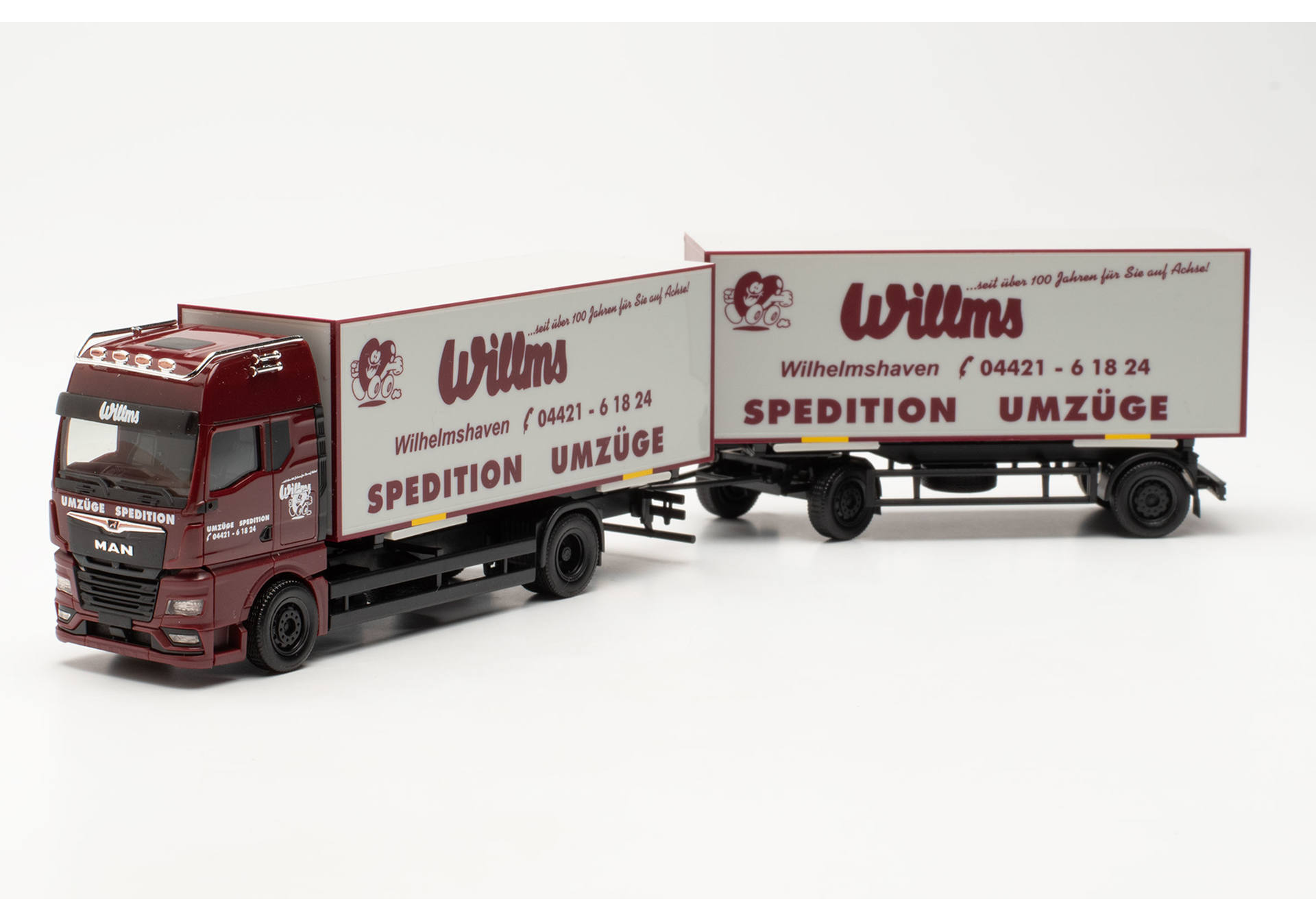 MAN TGX GX 7,45m interchangeable box trailer „Willms“ 