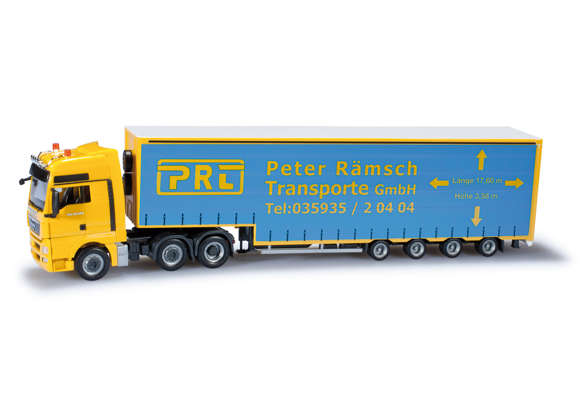 MAN TGX XXL jumbo curtain canvas semitrailer "Rämsch"