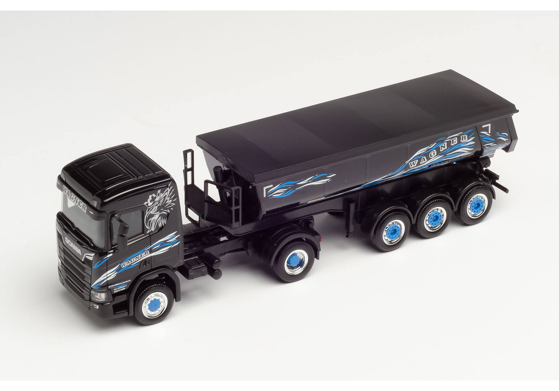 Scania CR 20 round trough semitrailer truck "Wagner Mitteleschenbach"