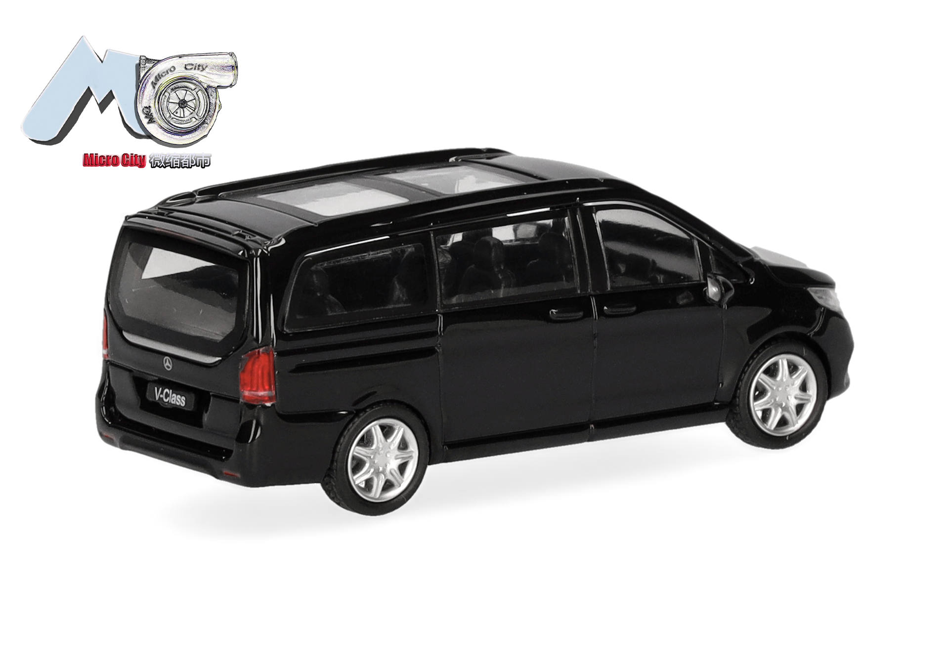 Miniatur, Van, Schwarz, Modell, Mercedes V-Klasse