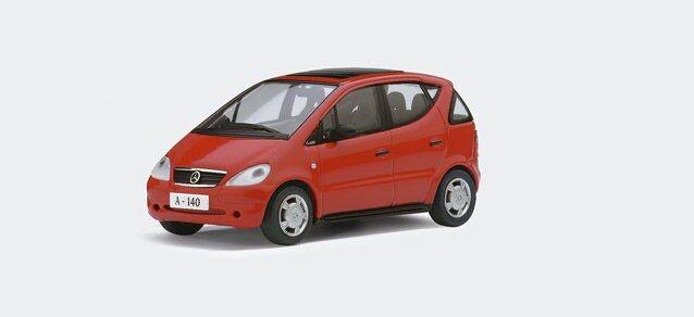 Mercedes-Benz A-Klasse mit Rolldach, imperialrot, 1:43