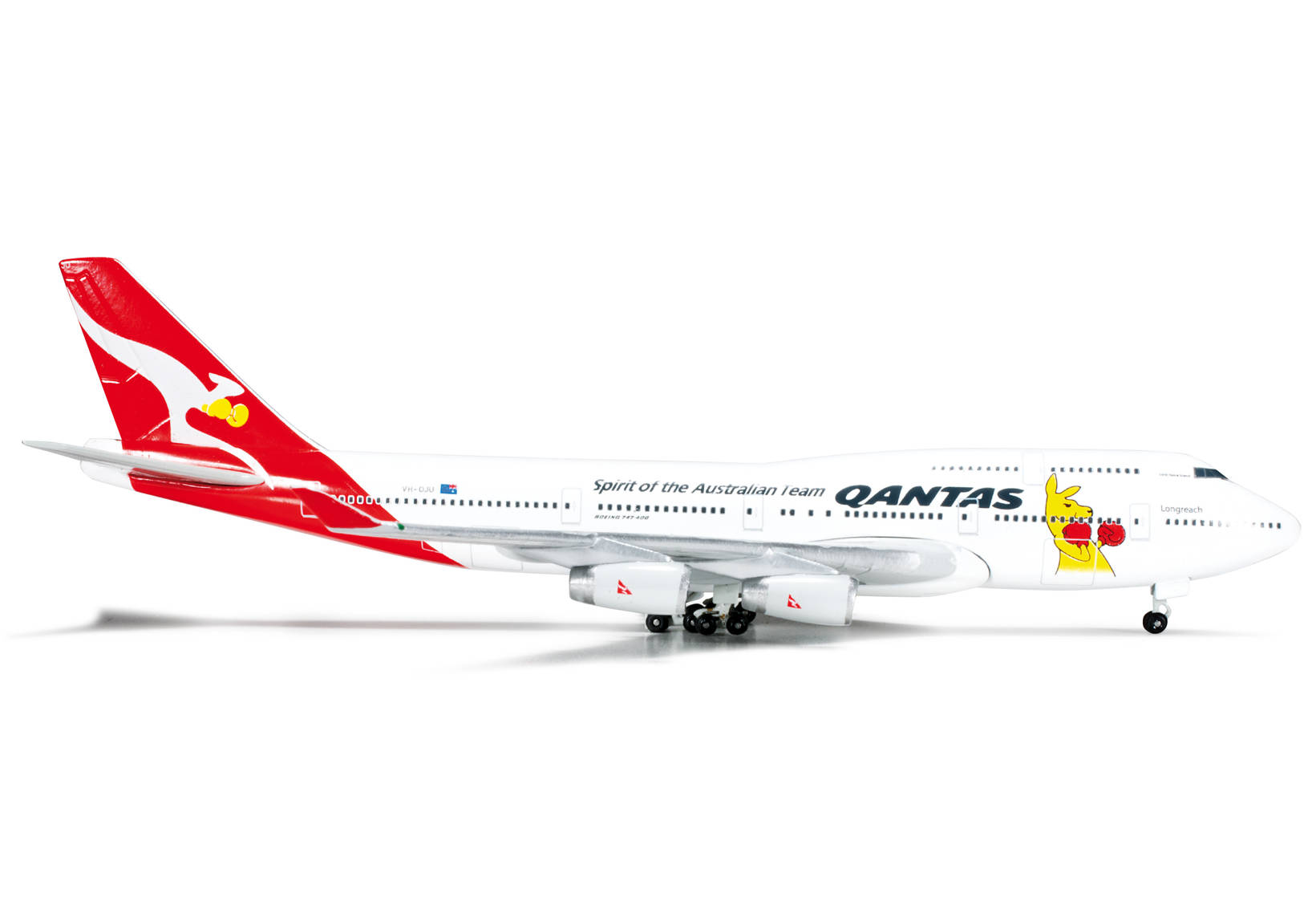 Qantas Boeing 747-400 "Boxing Kangaroo" - VH-OJU