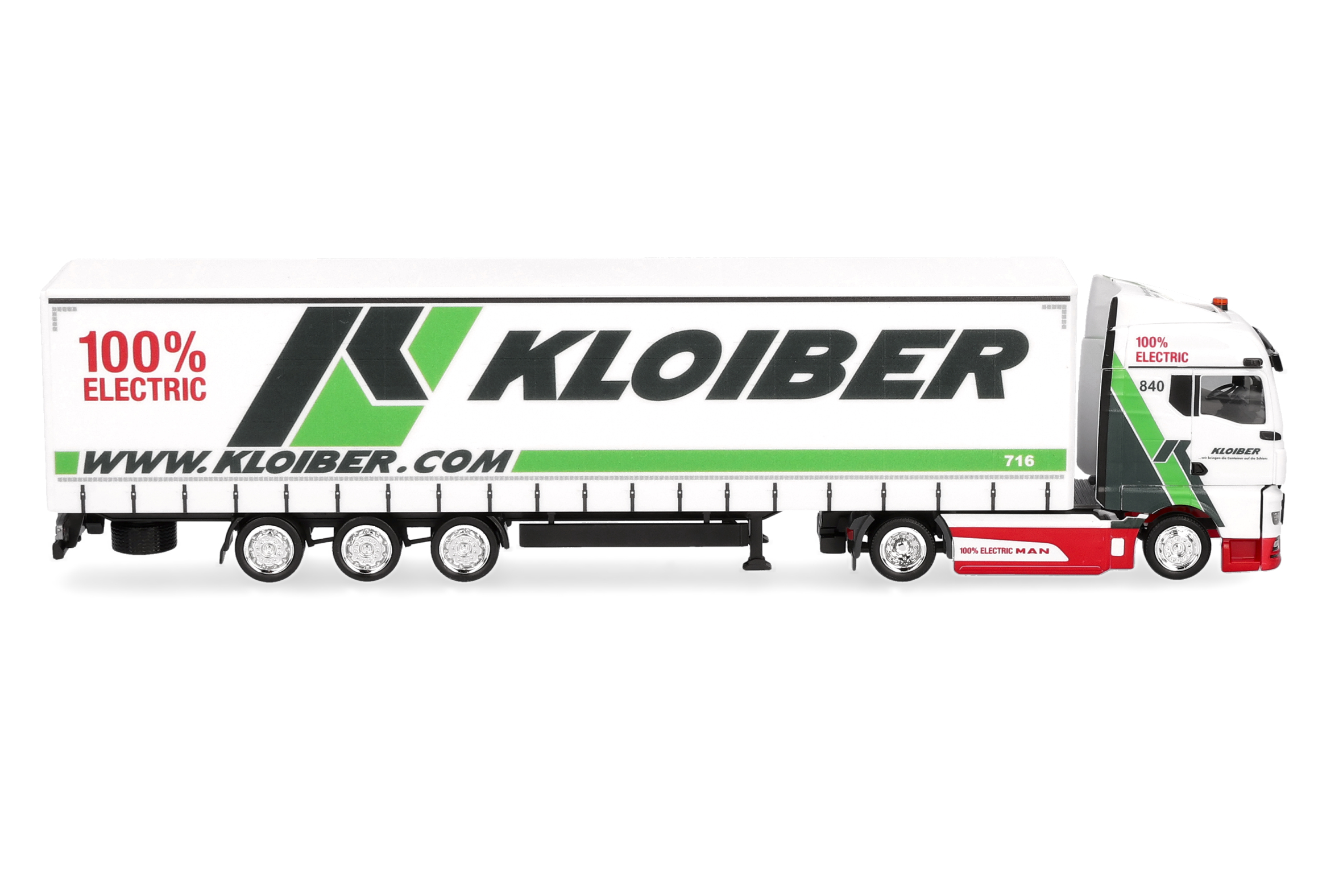 electric truck, semi-trailer, trailer, logos, white truck