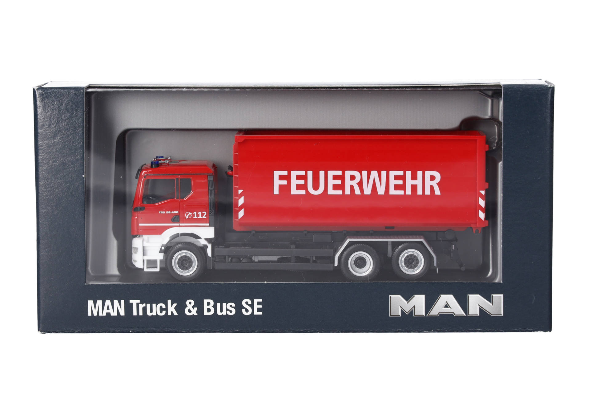 MAN TGS TN Abrollmulde U-Box „Feuerwehr“