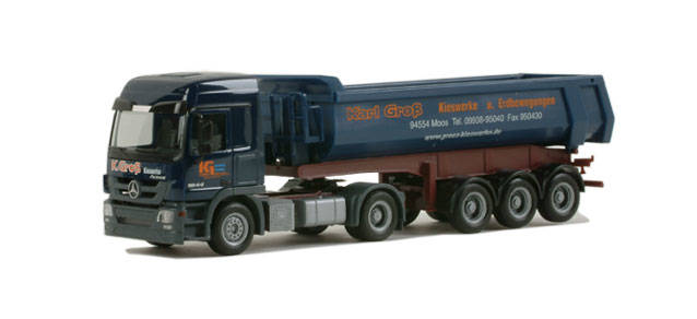 Mercedes-Benz Actros L 08 dump semitrailer "Groß"