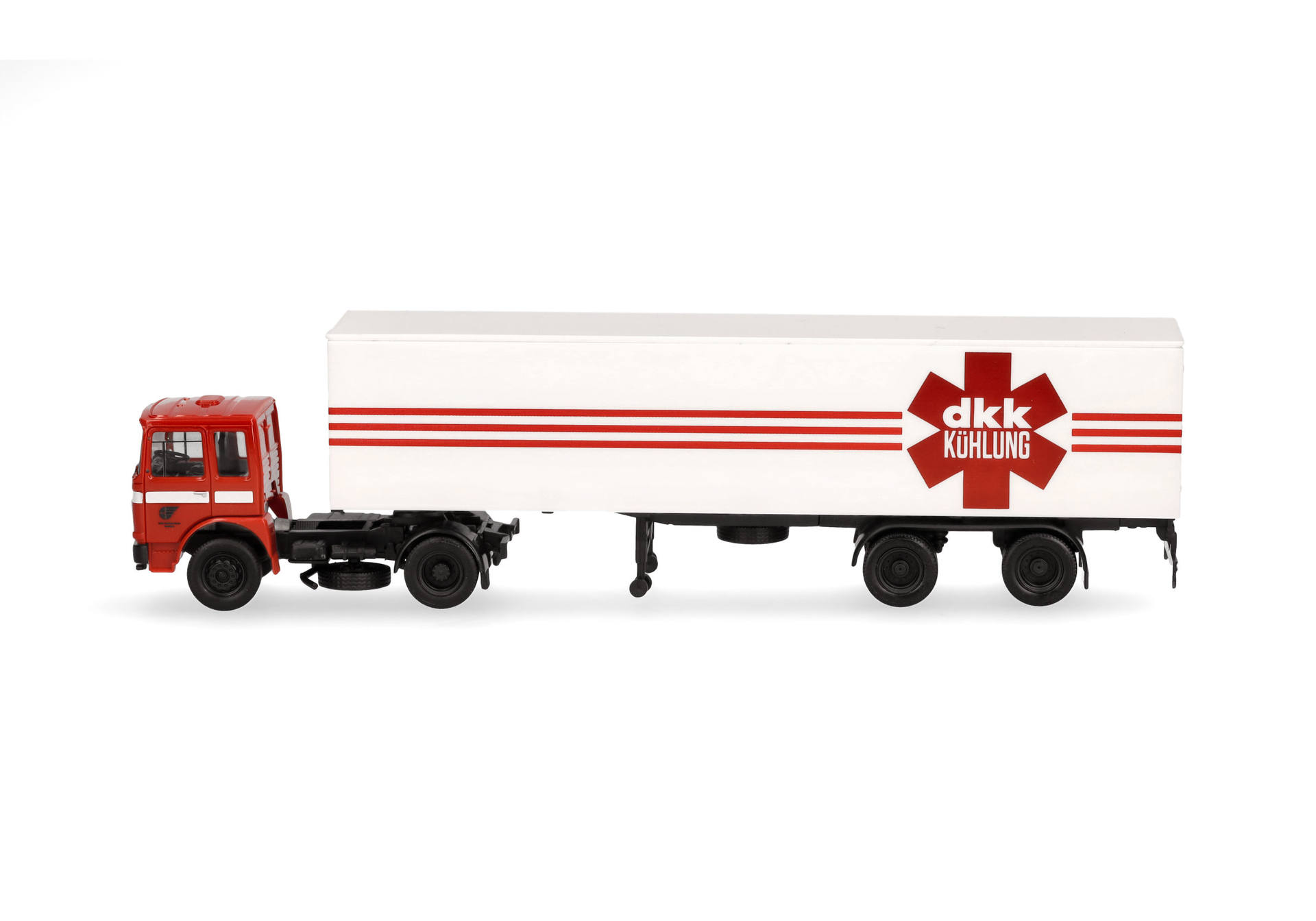 Roman Diesel box semitrailer truck 2a/2a "VEB Kraftverkehr Meißen / DKK Kühlung"