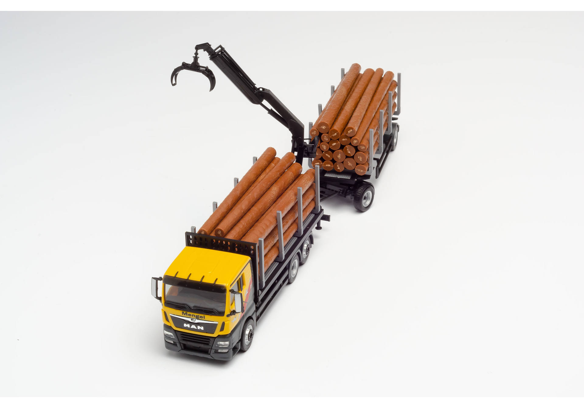 MAN TGX XL Euro 6c Holztransporter-Hängerzug "Mengel Holztransporte"