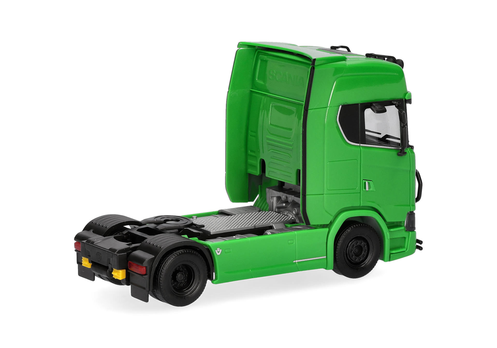 truck, tractor, cab, green, model