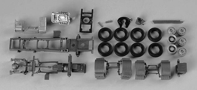 chassis for tractor Mercedes-Benz Actros 02 forward-stroke 3-axle Content: 2 pcs.