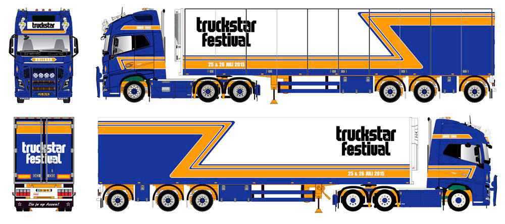 Volvo FH box semitrailer "Truckstar Festival 2015"