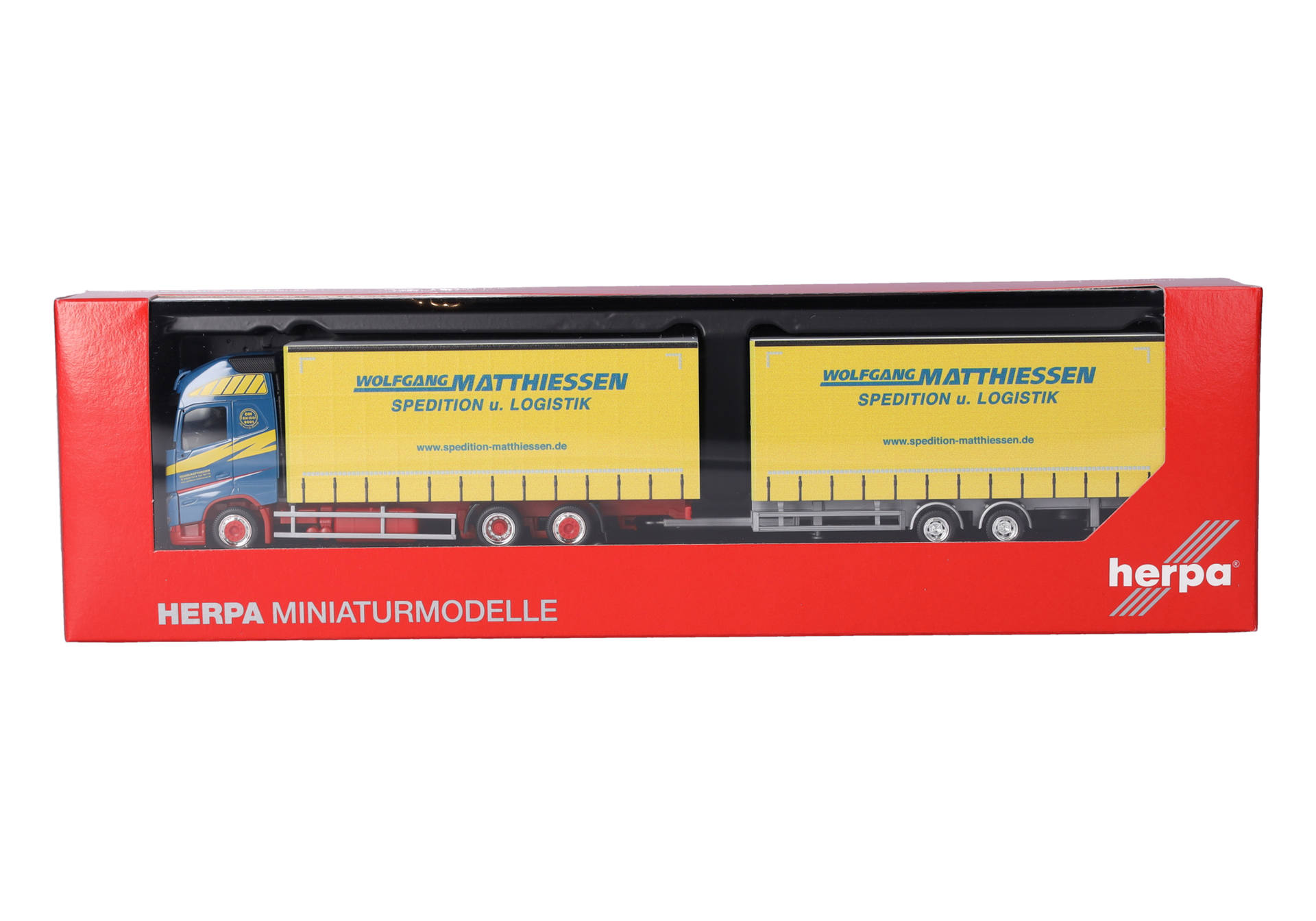 Volvo FH GL XL 2020 Jumbogardinenplanentandem-Hängerzug "Wolfgang Matthiessen"