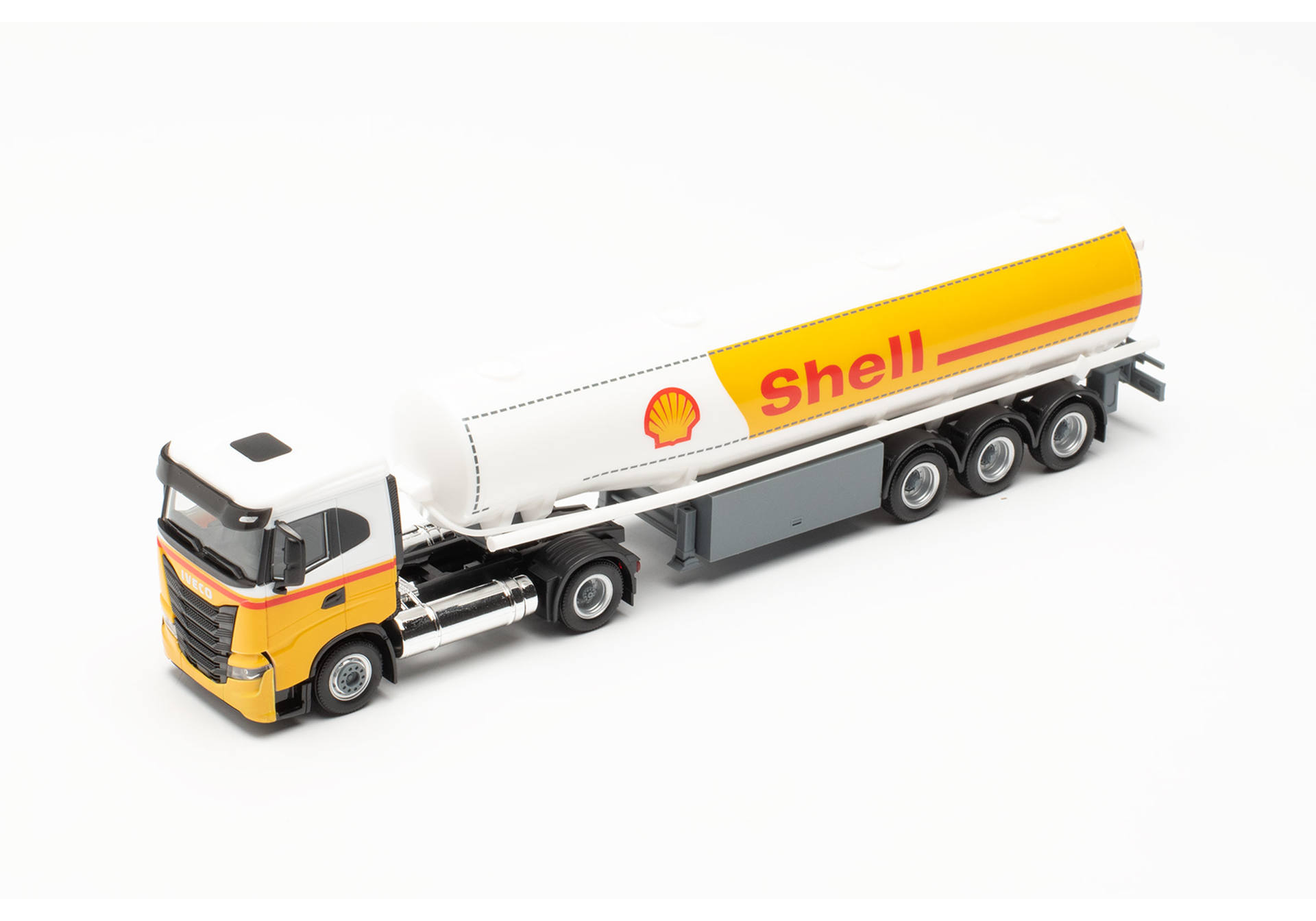 Iveco S-Way LNG Niedrigdach Benzintank-Sattelzug Shell