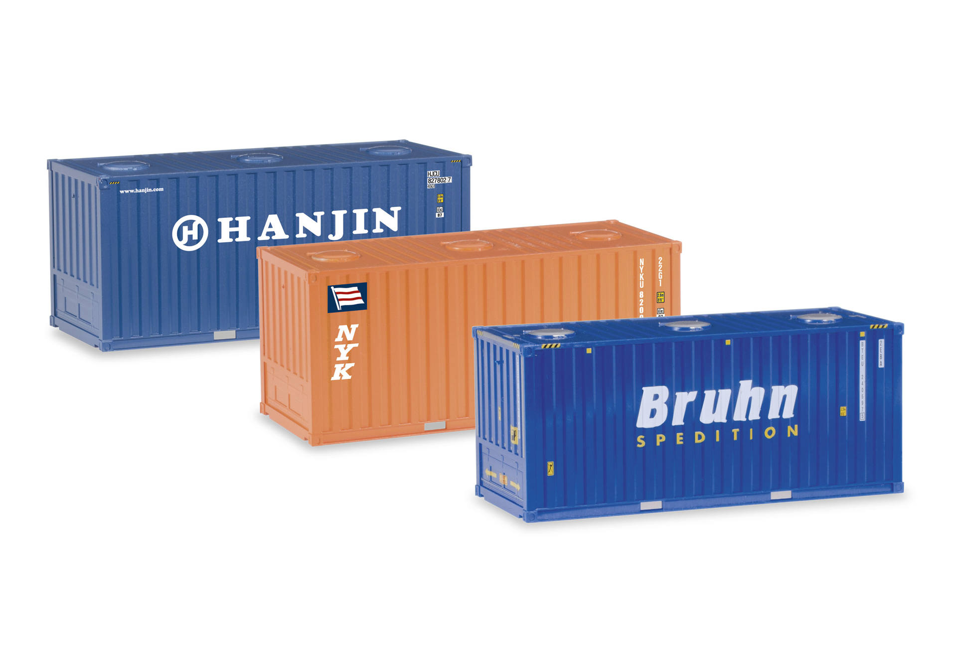 Bulkcontainer-Set 20ft., 3 Stück