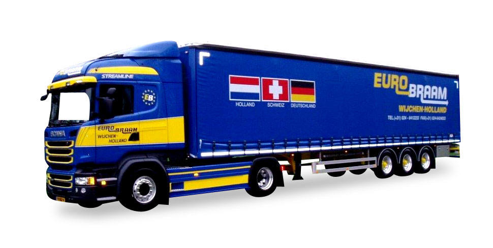 Scania R 2013 HL curtain canvas semitrailer "Eurobraam"