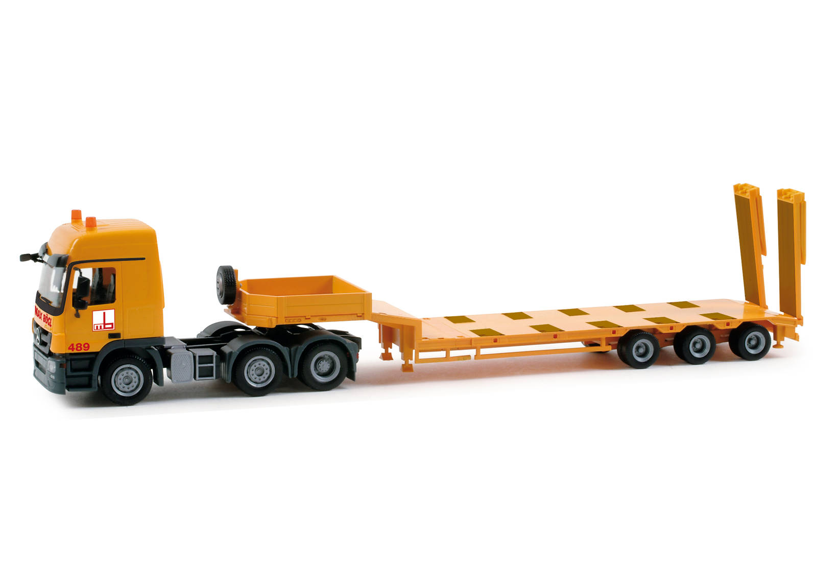 Mercedes-Benz Actros L 08 Goldhofer Semitieflade-Sattelzug "Max Bögl"