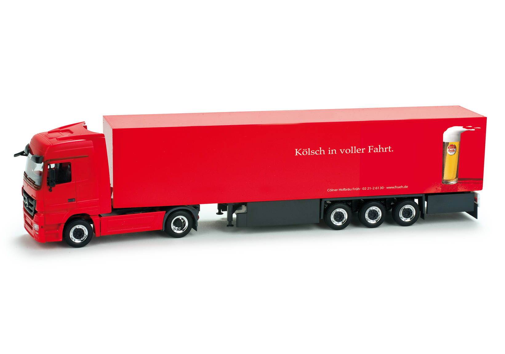 Mercedes-Benz Actros LH box semitrailer "Frueh Koelsch"