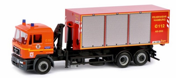 MAN F2000 changing loaders with exchange container-AB-GSG