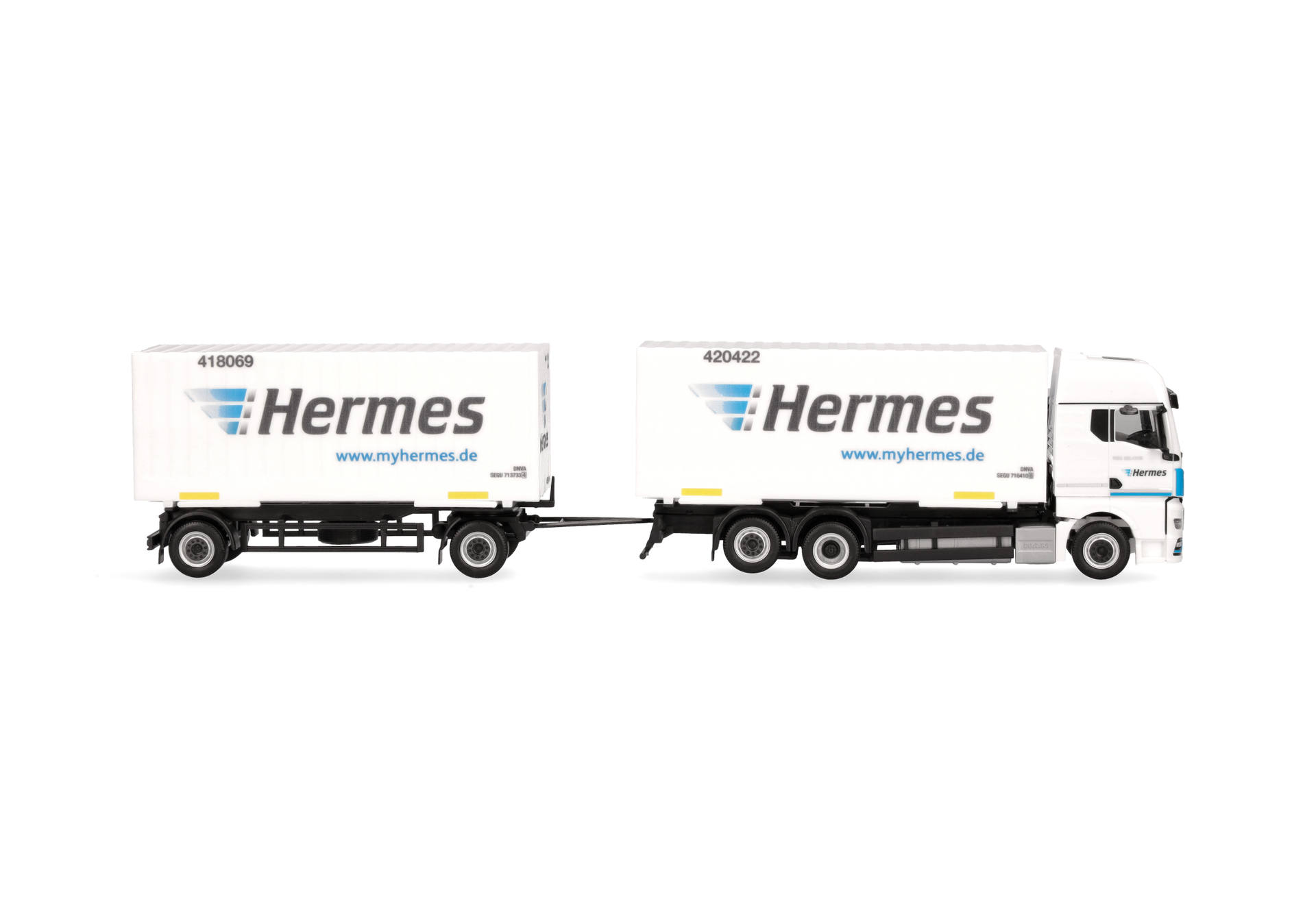 MAN TGX GX Wechselkoffer-Hängerzug "Hermes"