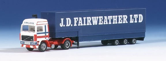 Volvo F12 Jumbopritschlane-Saddle train 2A/3A country series England