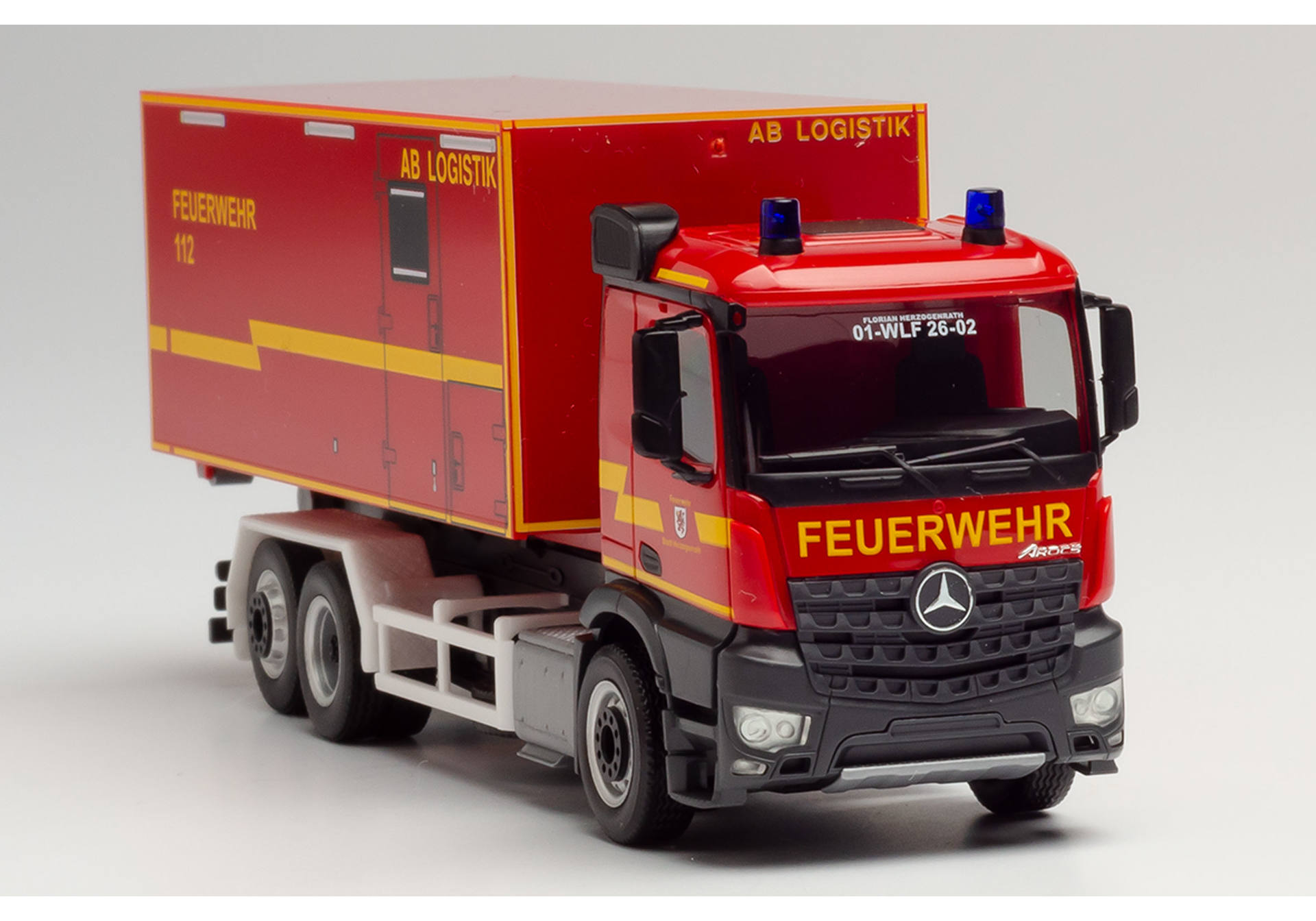 Mercedes-Benz Arocs swap body truck “Fire department Herzogenrath”