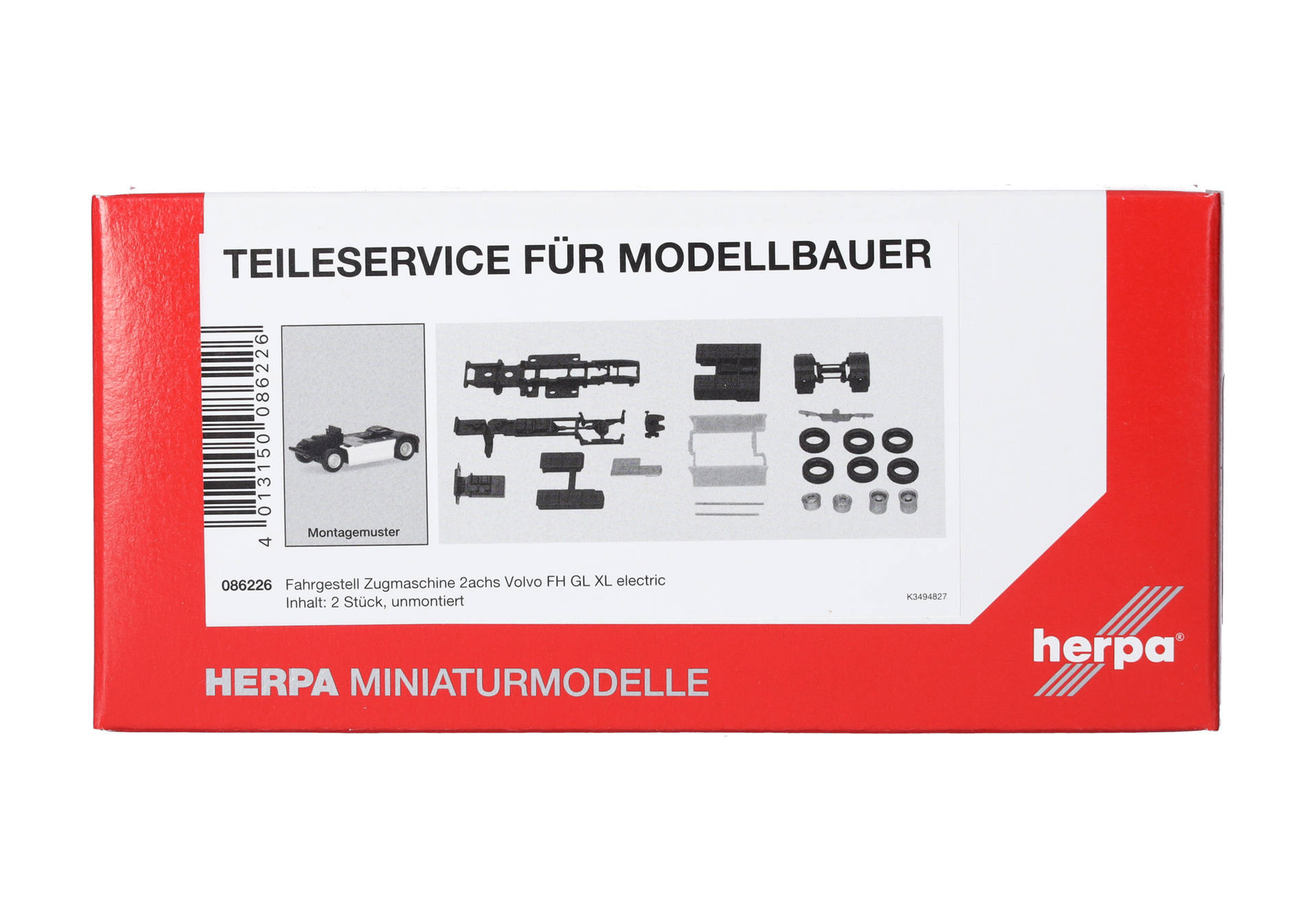 Teileservice: Fahrgestell Zugmaschine 2achs Volvo FH GL XL Electric (2 Stück)