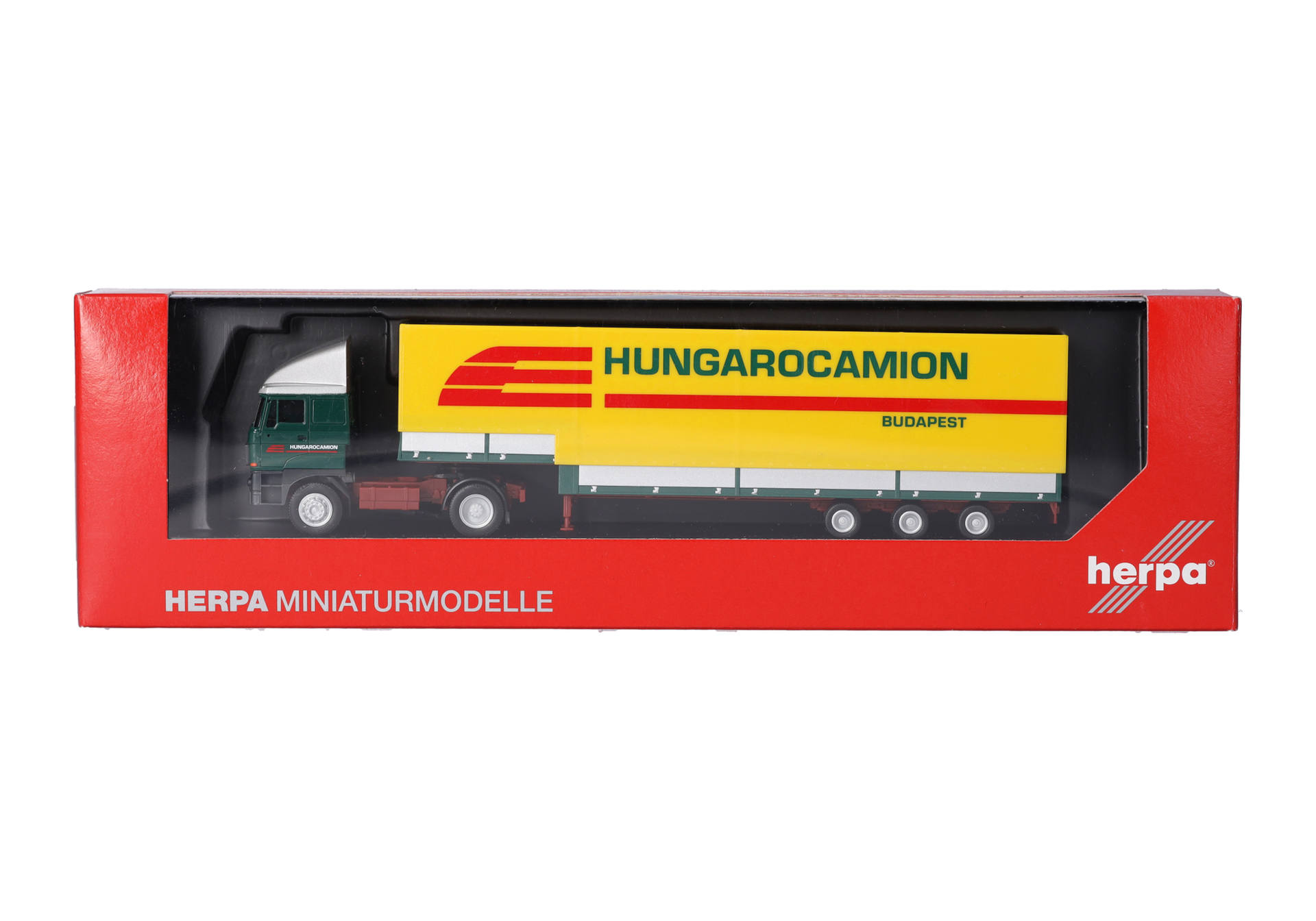 Rába volume canvas semitrailer truck "Hungarocamion" (Hungary/Budapest)