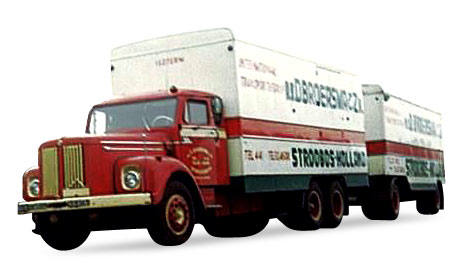 Scania Vabis Hauber box Trailer "Broersma & Zn"