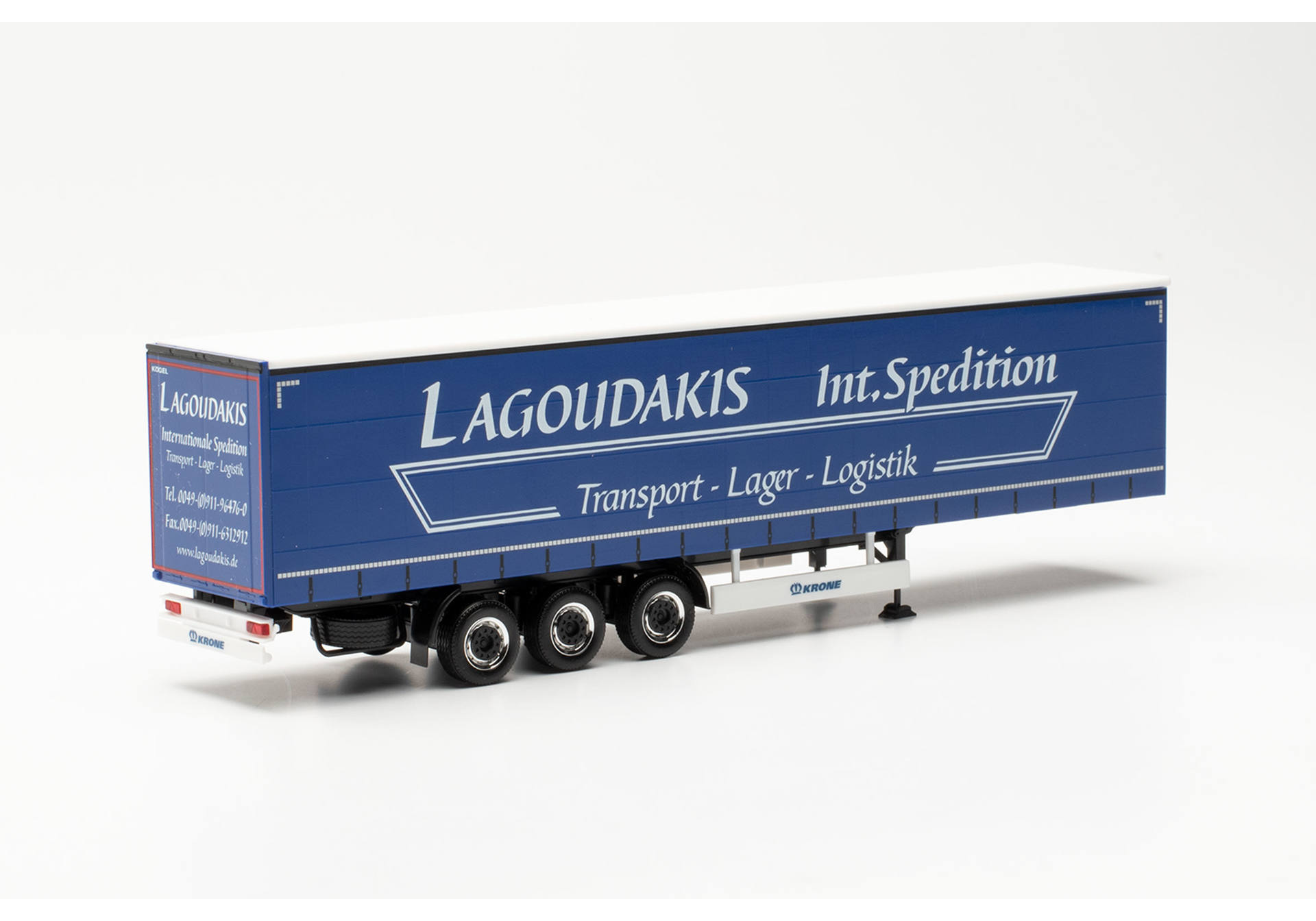 Gardinenplanen-Auflieger Spedition Lagoudakis