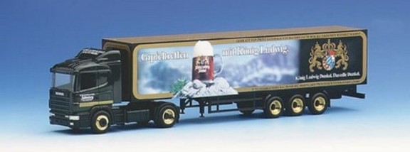 Scania 124 HL Koffer-Sattelzug 2a/3a