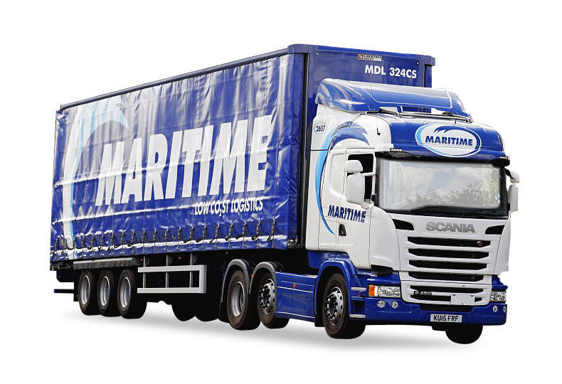 Scania R HL curtain canvas semitrailer "Martime"