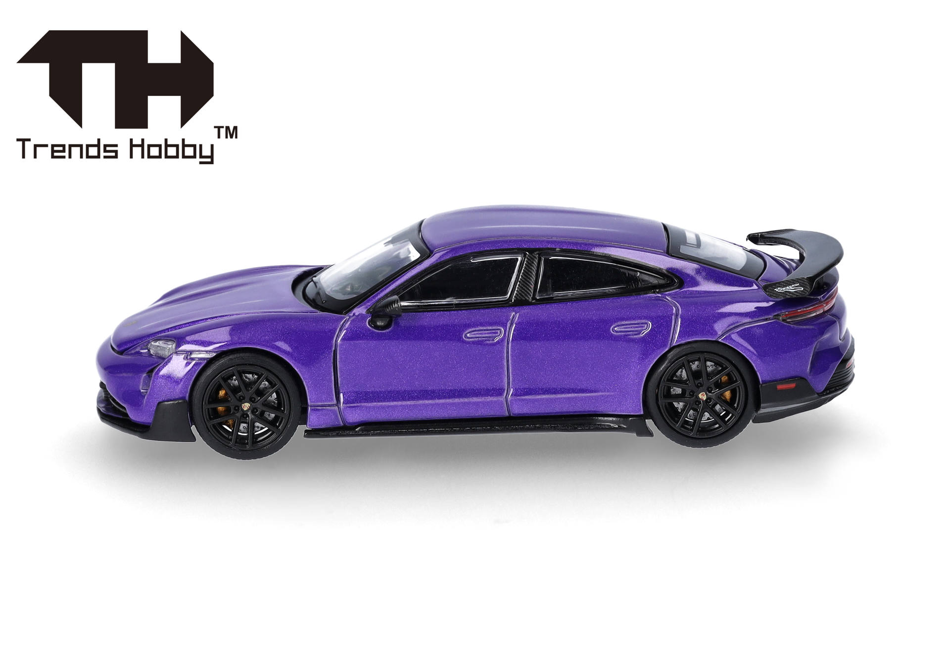 toy car, porsche-like, purple, die-cast, sports car