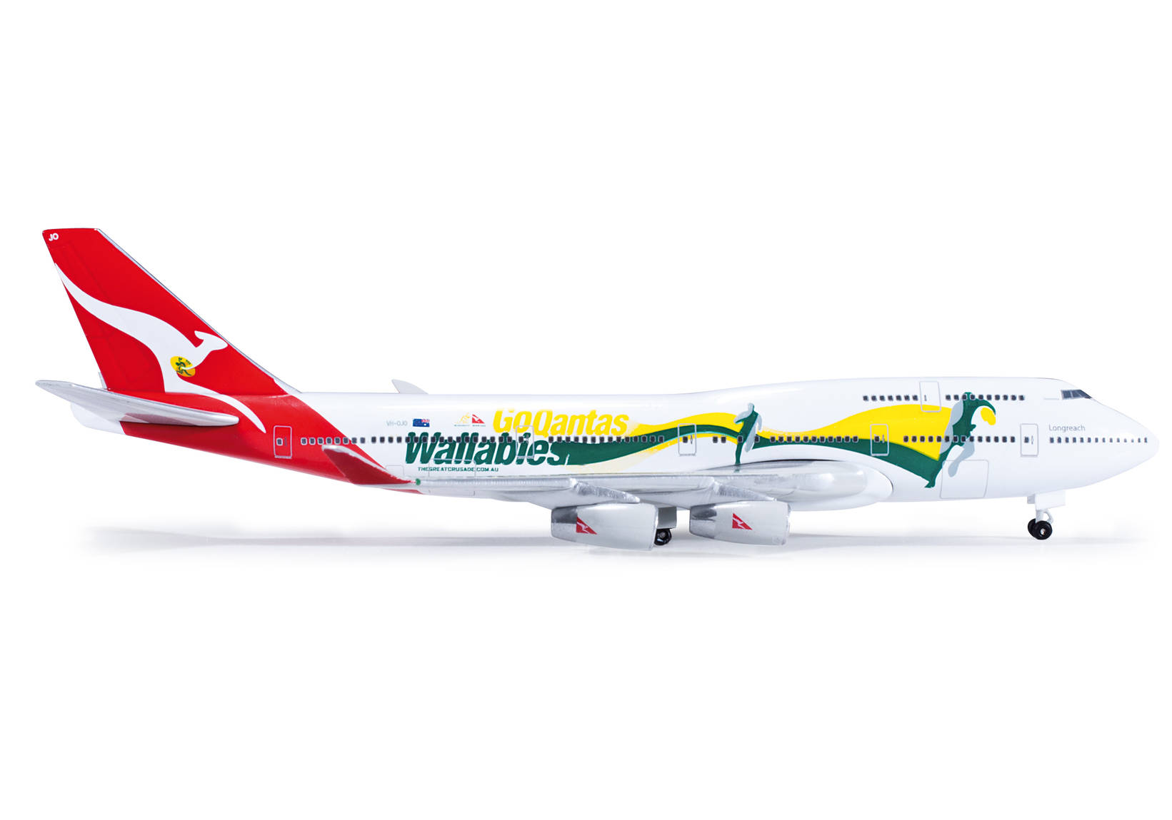 Qantas Boeing 747-400 "Go Wallabies"
