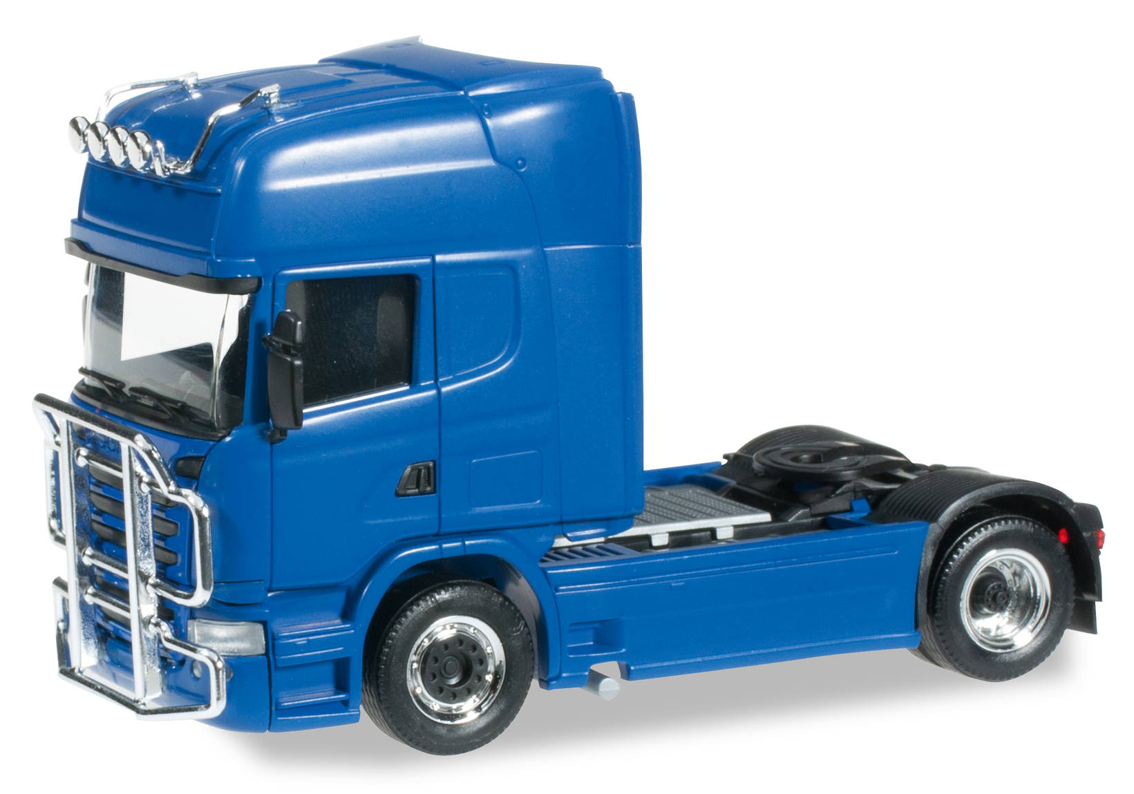 Scania R 2013 TL rigid tractor equipped with fender and light bar, ultramarin blue