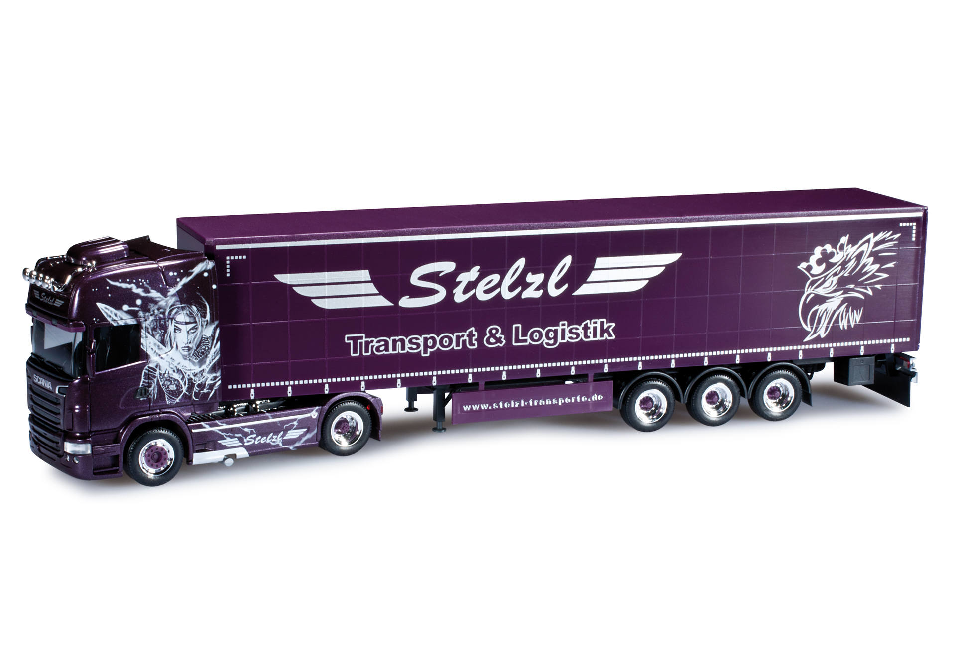 Scania R TL curtain canvas semitrailer "30th anniversary Stelzl"