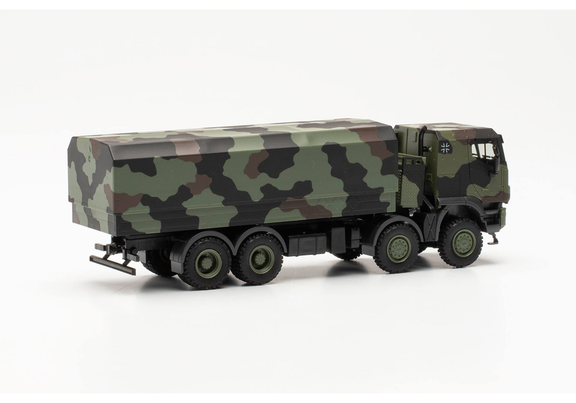 Iveco Trakker 8x8 protected flatbed truck, camouflage design