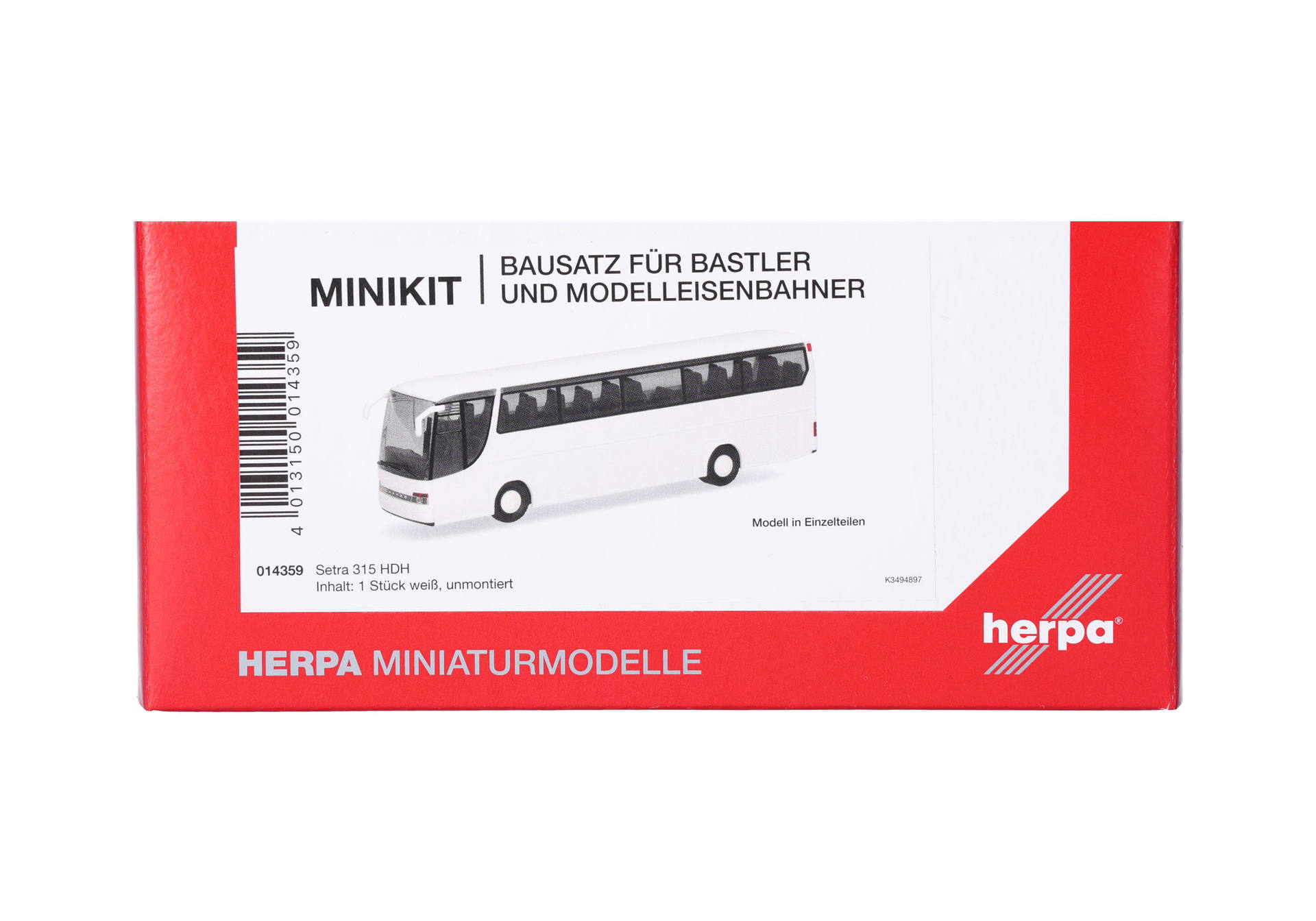 miniature, bus model, set, white, red box