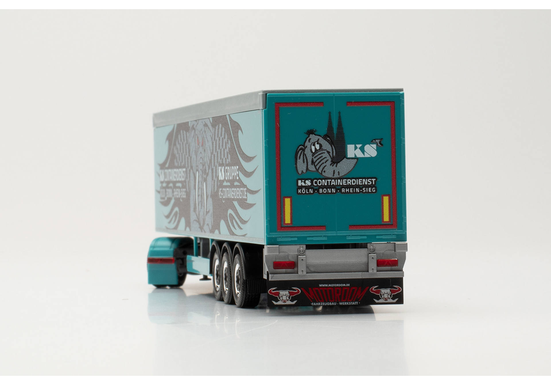 Mercedes-Benz Actros Bigspace Schubboden-Sattelzug "KS Containerdienst" (Nordrhein-Westfalen/Troisdorf)