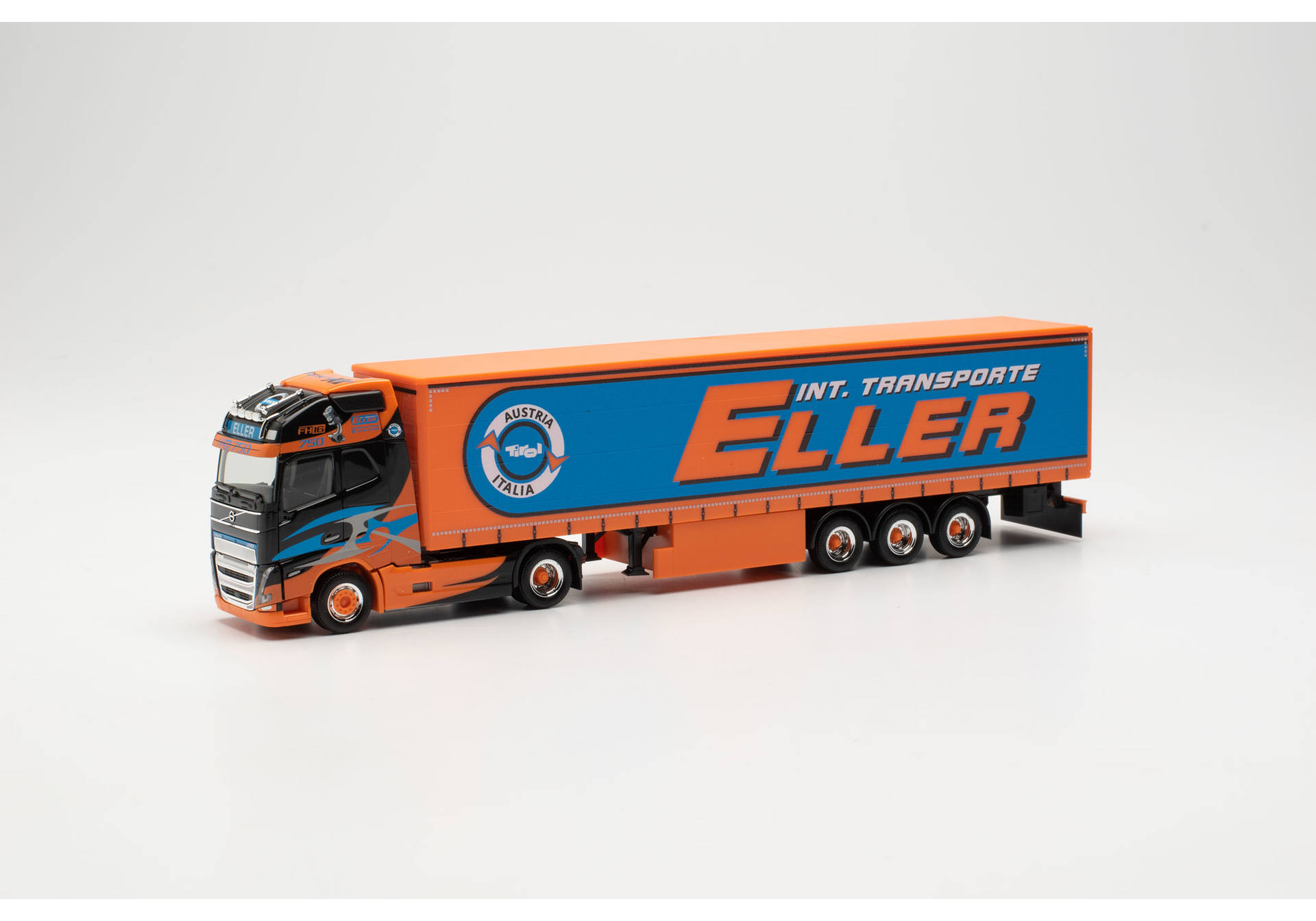 Volvo FH GL XL 2020 curtain canvas semitrailer "Eller Transporte" (Austria)