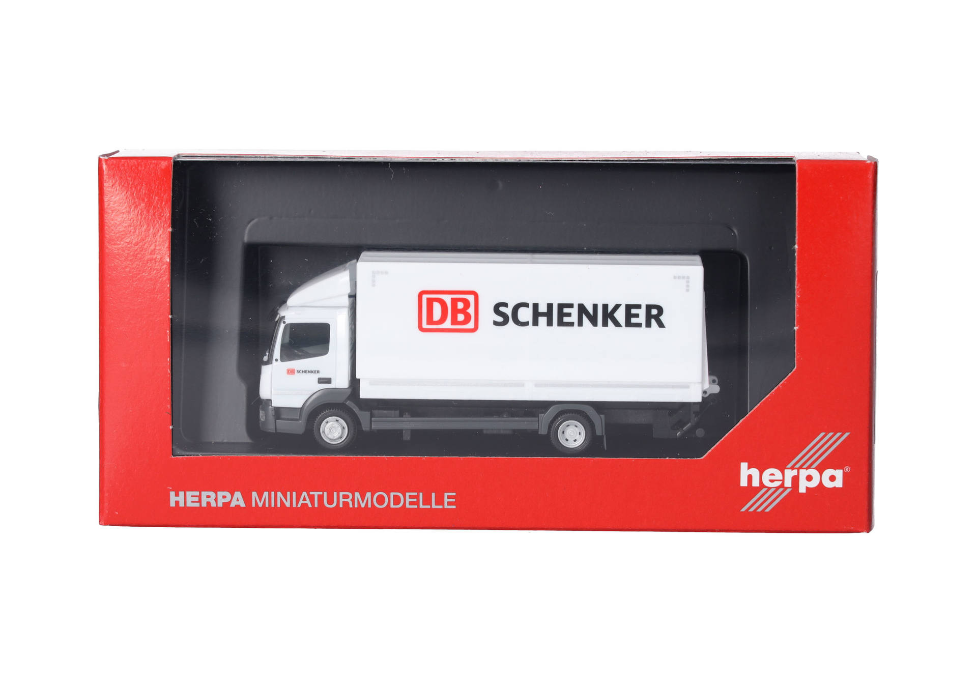 Mercedes-Benz Atego 13 canvas truck with tail lift "DB Schenker"