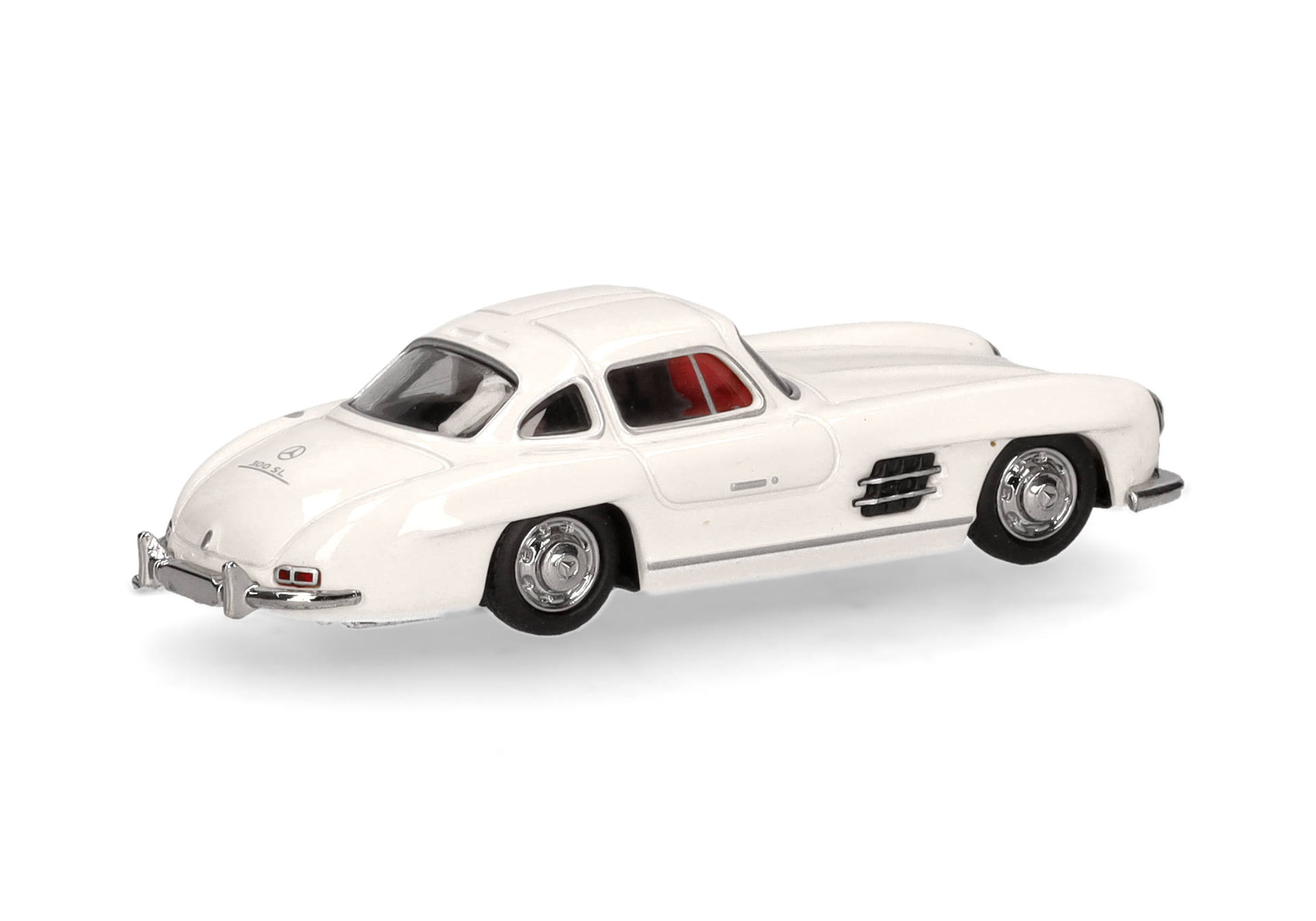 Mercedes-Benz 300 SL gull-winged doors, white