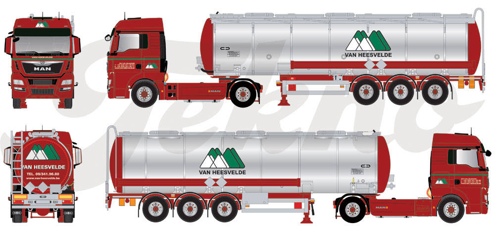 MAN TGX XLX Tank-Sattelzug "Van Heesvelde"