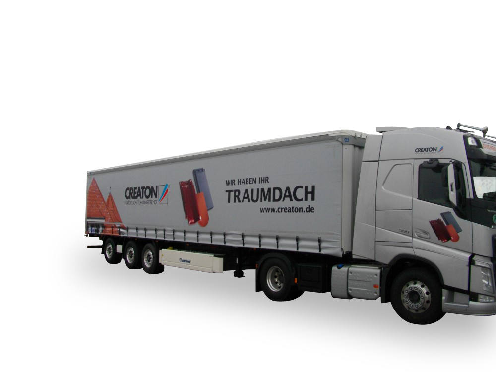 Volvo FH Gl. curtain canvas semitrailer "KTV Spedition"
