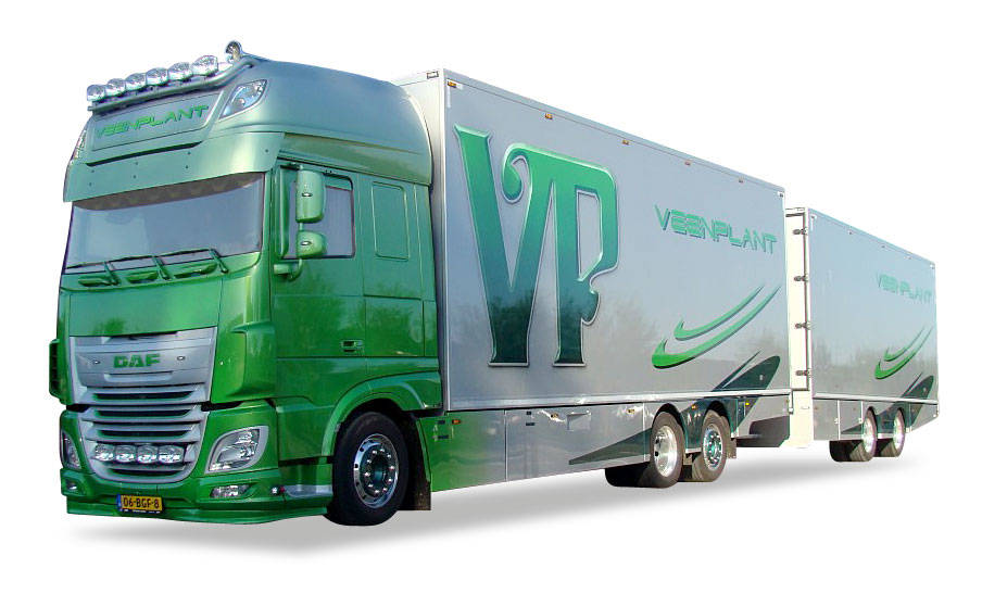 DAF XF 106 SSC tandem trailer "Veenplant"