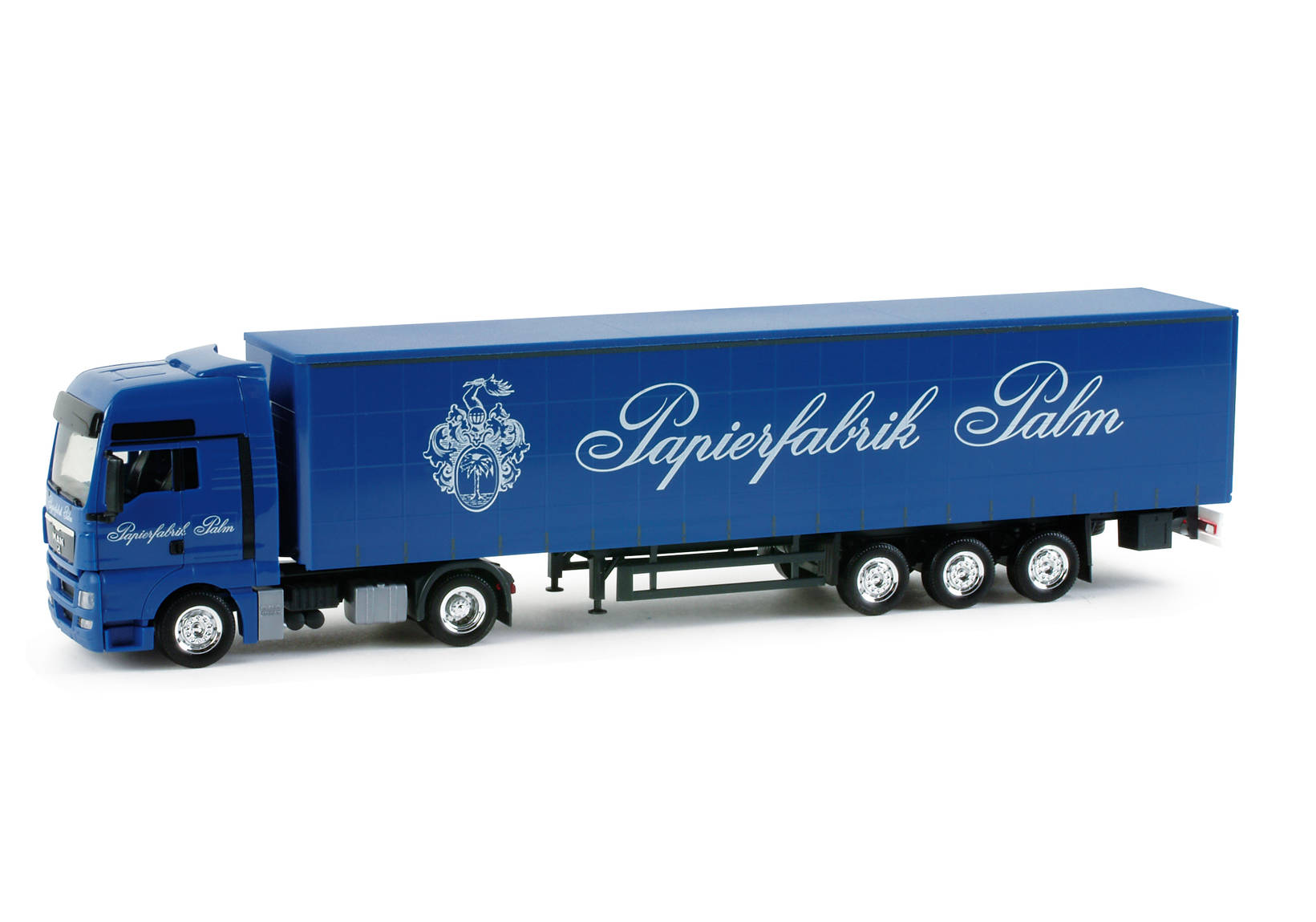 MAN TGX XXL Gardinenplanen-Sattelzug "Palm"